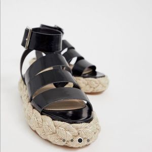 NWOT JAO Chunky Espadrille Sandal